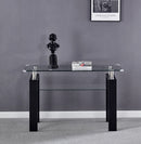 Clear Glass Top Side Table, Modern Design For Home