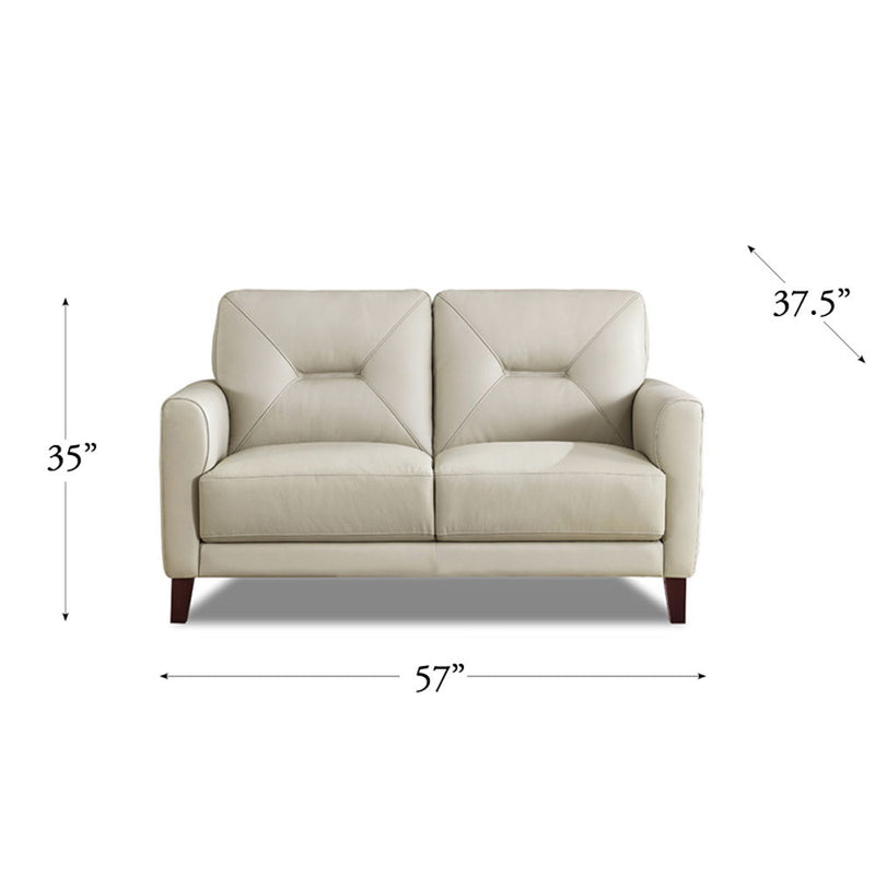 Mavis - Leather Loveseat