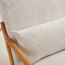 Accent Arm Chair With Pillow Upholstered