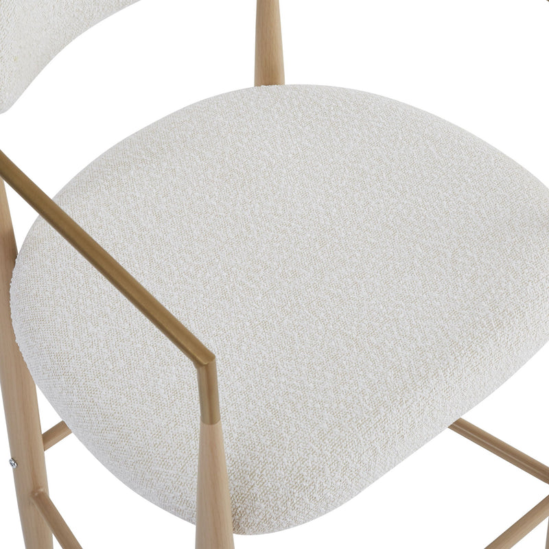 Upholstered Barstools With Back For Kitchen (Set of 2)