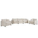 Elegant Corduroy Oversized Sectional Sofa Set With Deep Seats And Flexible Layout