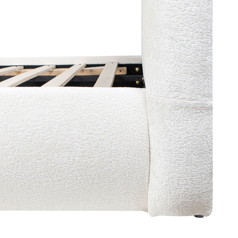 Archie Puffy Grounded - Upholstered Platform Bed