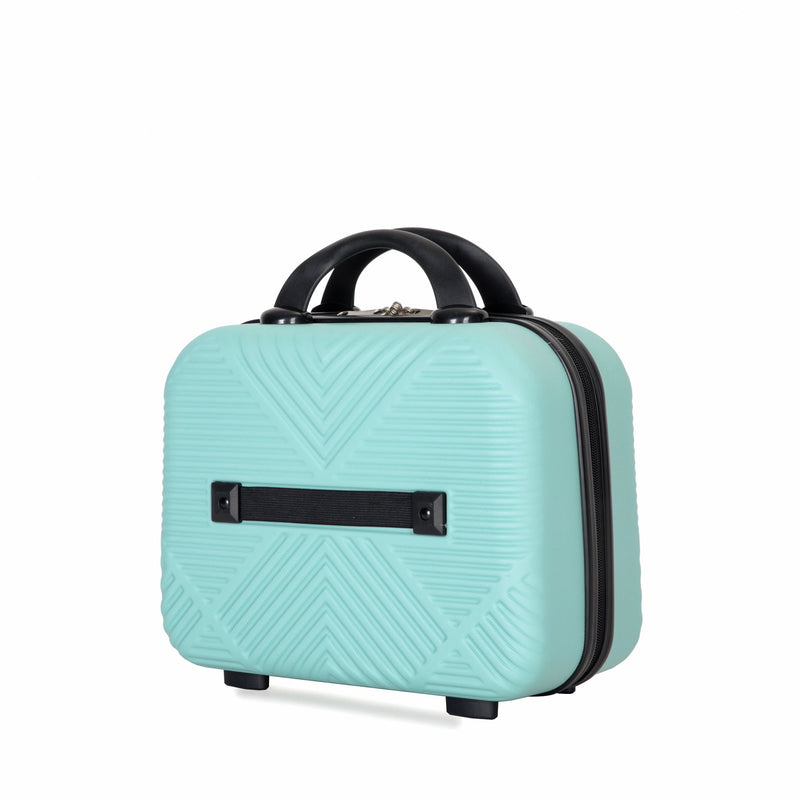4 Piece Lightweight Suitcase, Makeup Box, Aircraft Wheels