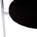 Contemporary Upholstered Armchair Dining Chairs With Metal Legs (Set of 2)