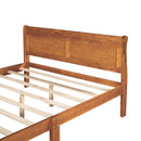 Platform Bed Frame Mattress Foundation Sleigh Bed With Headboard / Footboard / Wood Slat Suppor