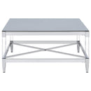 Lindley - Square Tempered Mirror Acrylic Table