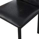 5 Piece Dinning Set With Faux Marble Top, Table & 4 Chairs - Black