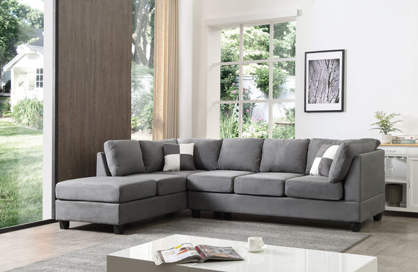 Malone - G633B-SC Sectional (3 Boxes) - Gray
