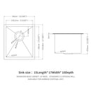 Undermount Kitchen Sink With Deep Single Bowl