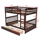 Bunk Bed With Ladders And 2 Storage Drawers