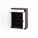 Freestanding Wooden Shoe Cabinet, 4 Tier Organizer With Drawer