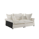 Modern Comfy Upholstered Sofa Cloud Couch, Deep Seat Couches With Multiple Large Soft Pillows