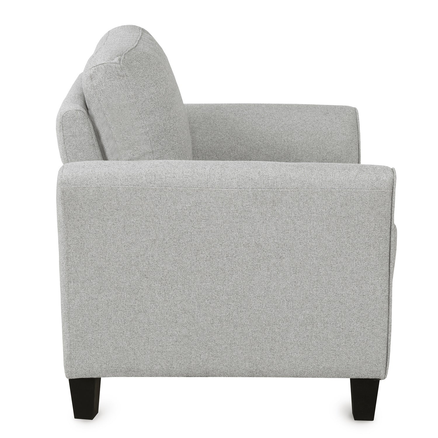 Living Room Furniture Armrest Single Sofa   and Loveseat Sofa (Light Gray)