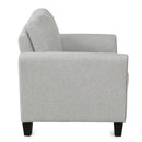 Living Room Furniture Armrest Single Sofa   and Loveseat Sofa (Light Gray)