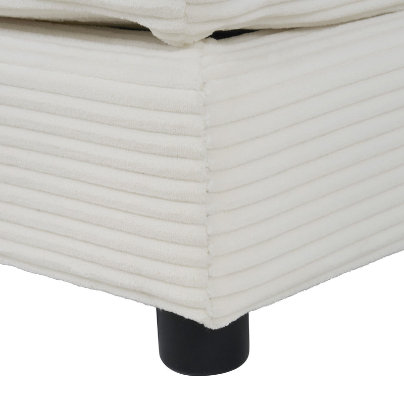 Modern Modular Sofa With Side Storage Pockets For Living Room