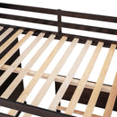 Loft Bed With A Twin Size Standalone Bed, Shelves, Desk, And Wardrobe