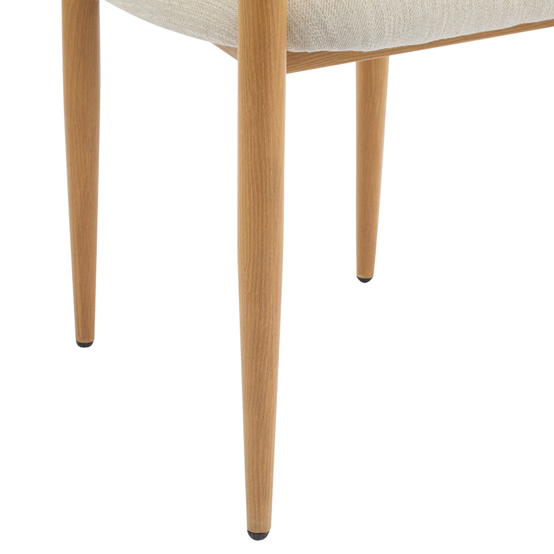 Modern Luxe Dining Arm Chair Set With Upholstery