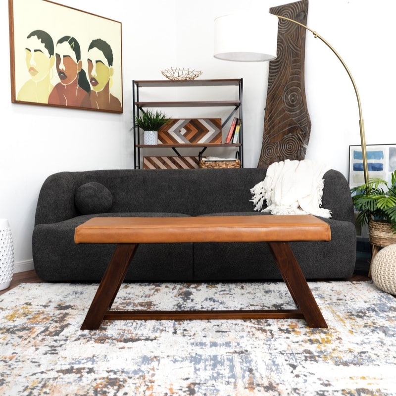 Marley - Genuine Leather Bench