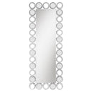 Aghes - Wall Mirror With Lighting - Silver