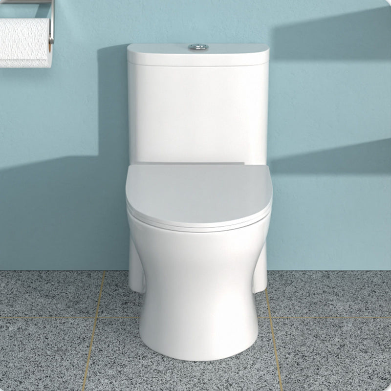 1 Piece Toilet For Bathroom, Dual Flush 1.22/1.6 Gpf, Soft Closing Seat - White