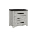 Avery - Nightstand With Top Spacious Drawers, Block Feet - Beige