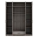 Contemporary 4 Door Wardrobe With 1 Drawer And Top Cabinet