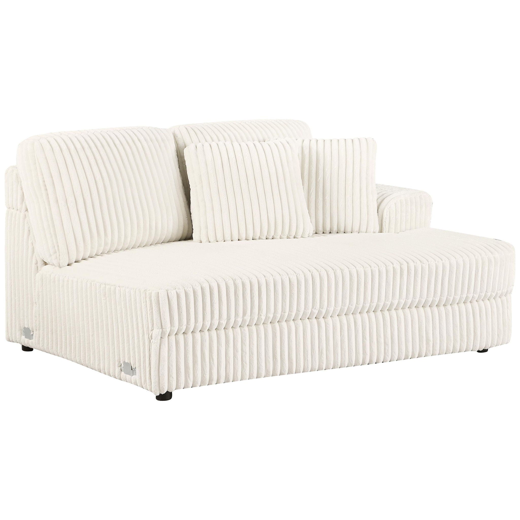 Emberson Upholstered RAF Cuddler Ivory