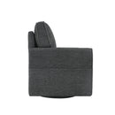 360° Swivel Accent Barrel Armchair With Side Pockets, Compact Design