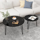 Round Nesting Coffee Table For Living Room (Set of 2)