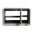 Contemporary Freestanding Bathroom Vanity With Resin Sink & Soft-Close Cabinet Doors