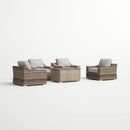 Stylish Sofa Seating Group With Cushions Perfect For Outdoor Gatherings