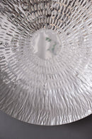 Textured Oversized Disc, Wall Decor For Living Room (Set of 3) - Silver