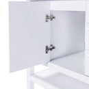 36" Bathroom Vanity With 1 Cabinet And 3 Drawers 1, Storage Solution - White