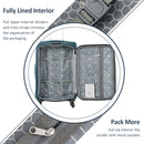 Softside Luggage Expandable 3 Piece Set Suitcase Upright Spinner Softshell Lightweight Luggage Travel Set