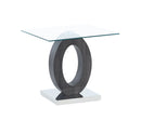Tracker - End Table - Brown White