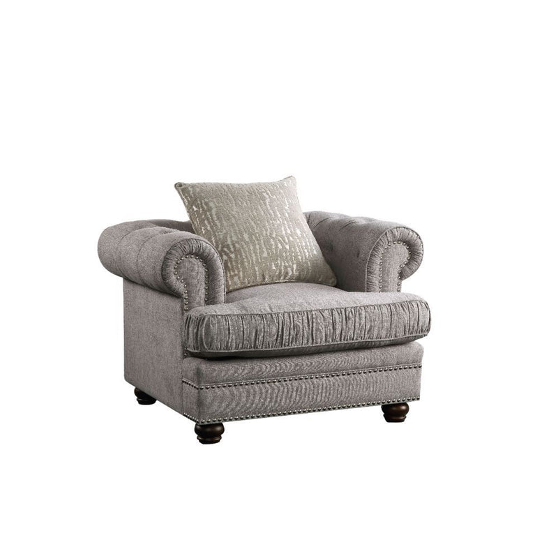 Gardenia - Chair - Gray Fabric