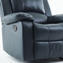 Charlotte - Gel Glider Recliner With Sturdy Wood Frame - Blue