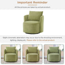 360° Modern Swivel Chair With Upholstered Curved Design