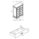 Louis Philippe - Five-drawer Chest - Atlantic Fine Furniture Inc