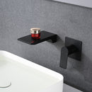 Modern Wall Mount Bathroom Sink Faucet With Waterfall Spout