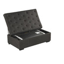 Convertible Folding Sofa Bed Ottoman With Memory Mattress And Tufted Design