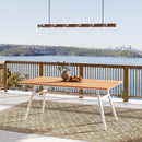 Maiden - 6 Seater Patio Dining Table - Natural Teak