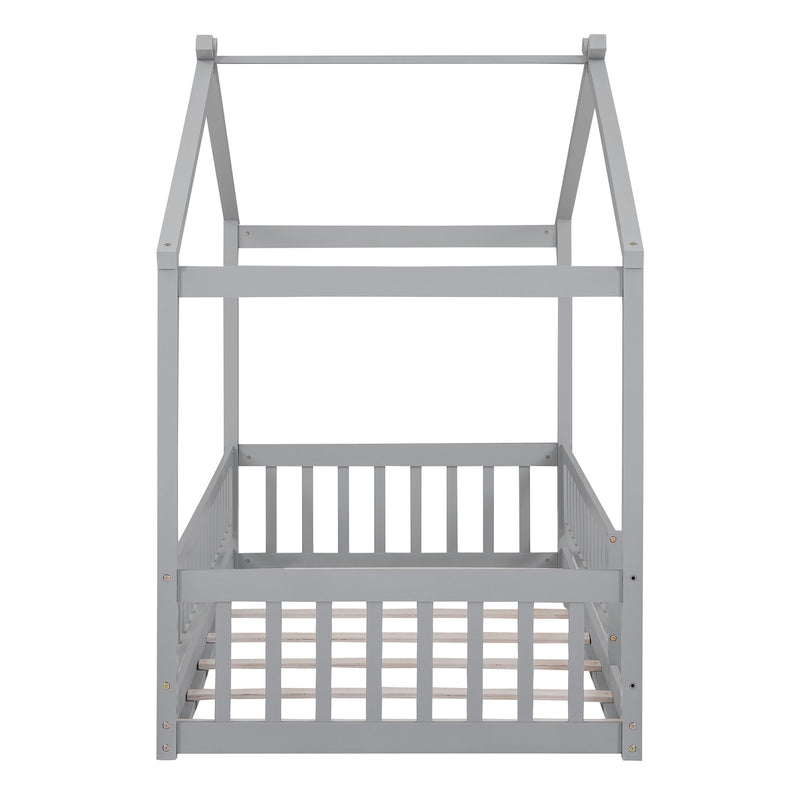 Bed House Bed Frame With Fence