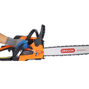52Cc Gasoline Chainsaw With 20" Oregon Bar And Chain For Wood Cutting Plastic - Orange