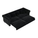 3 In 1 Convertible Sleeper Sofa Bed With Movable Ottoman