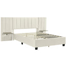 Upholstered Platform Bed With Big Headboard