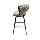 Bar Stool 360 Swivel With Back Footrest