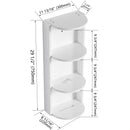 Bathroom Wall Mounted Storage Rack With Float Mounting Design
