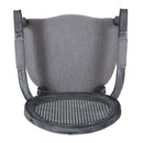 French Country Style Wood And Cane Upholstered Dining Chair Set