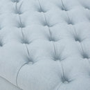 Hayes - Contemporary Armed Storage Bench With Rolled Arms And Button Tufting